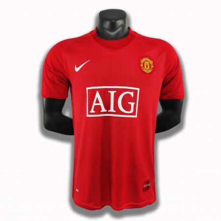 Billiga Fotbollströjor Manchester United Retro Hemma tröja 2007/08 Kortärmad